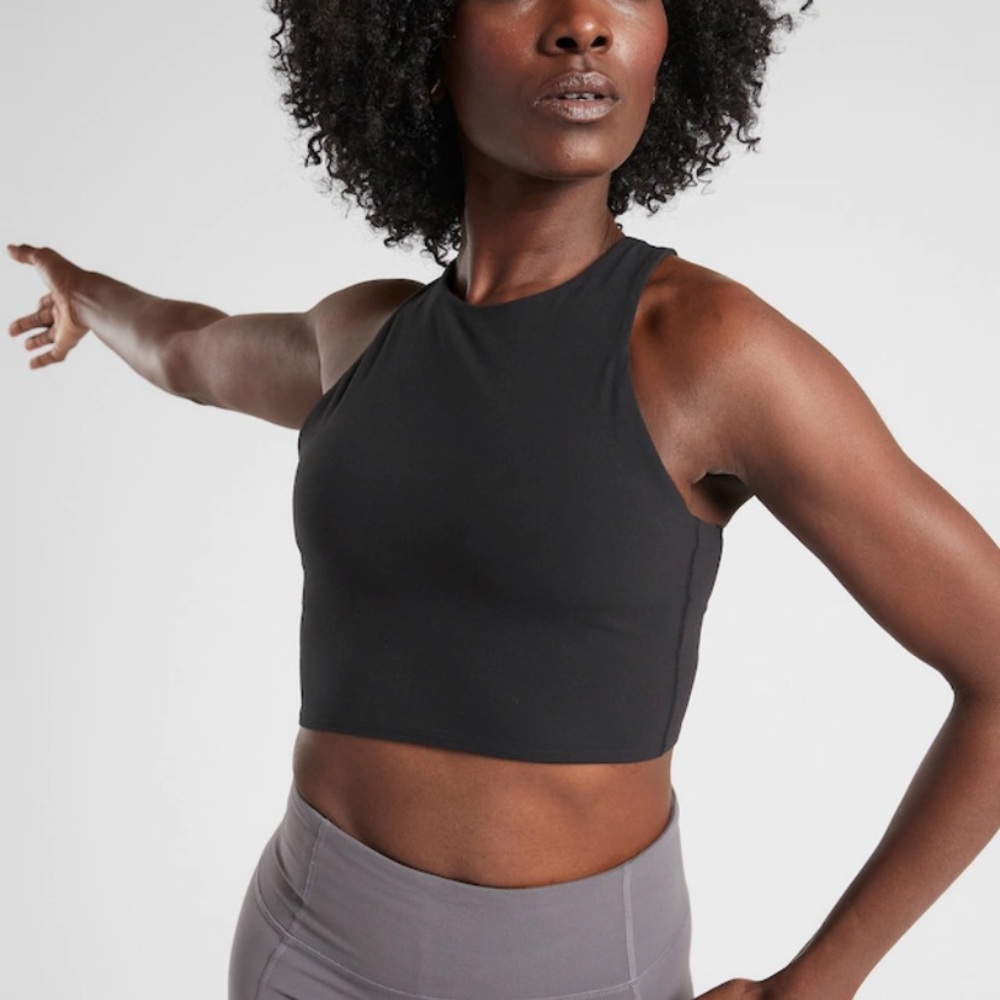 NWT Athleta A-C Conscious Crop // Black
